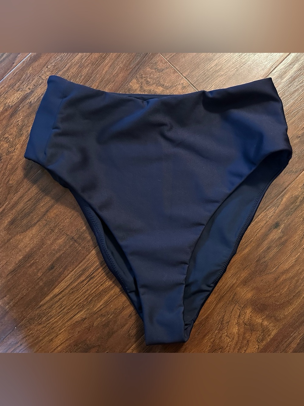 Carve Designs High-Waist Bikini Bottoms in Navy
